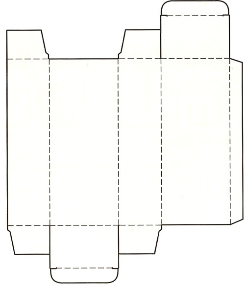 雙插口式封底結(jié)構(gòu)設(shè)計(jì)展開(kāi)圖