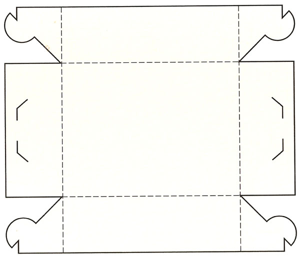 盤(pán)式鎖盒展開(kāi)圖模切圖