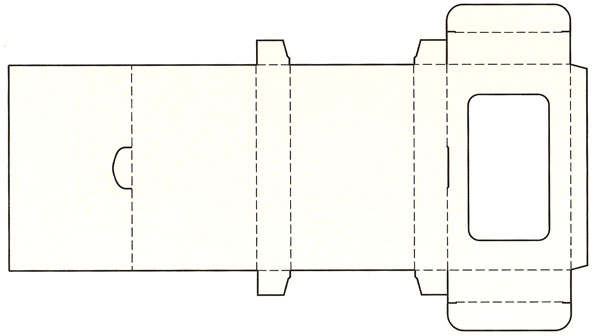 包裝盒展開(kāi)圖