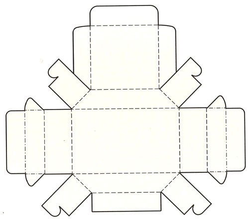 梯形帶蓋盤(pán)式結(jié)構(gòu)盒模切展開(kāi)圖